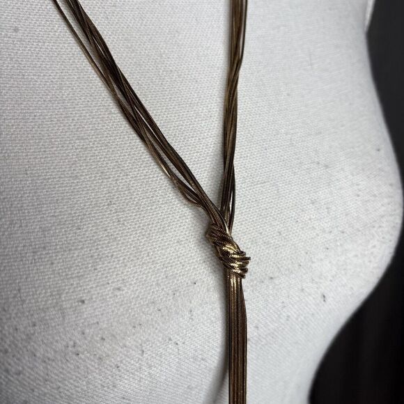 Set Of Two GOLDTONE Statement Necklaces - Picture 3 of 11